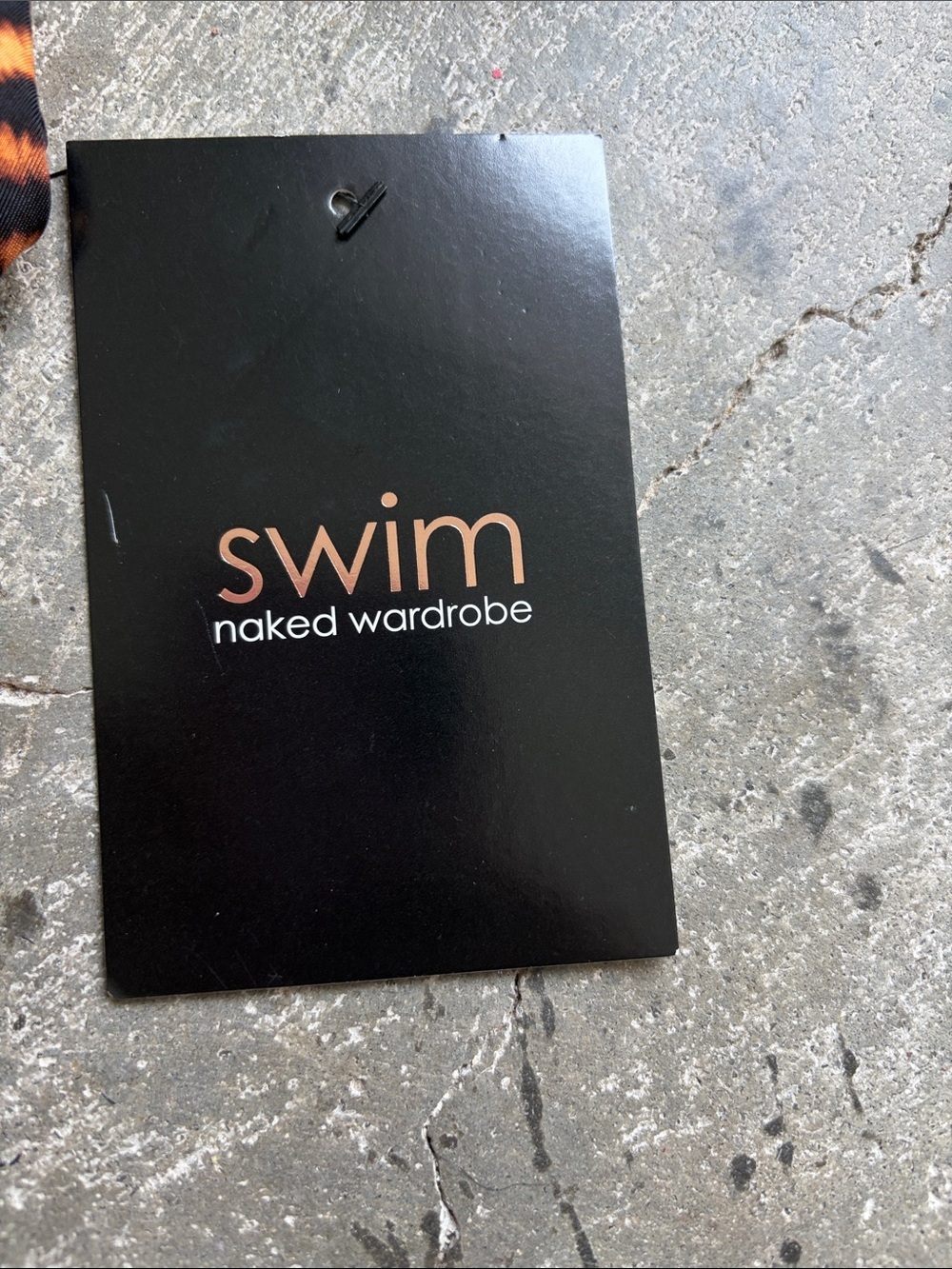 Naked wardrobe Black Swim Tag with Rose Gold Text XSMALL - Picture 4 of 5
